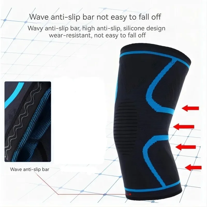 1PC Knee Strap Quickly Absorb Perspiration Dry And Odorless Fitness Knee Pads Conpression Knee Pads For Men And Women