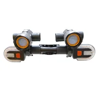 Lámparas LED para patinete eléctrico, faro recargable por USB, luz de bicicleta con zoom para Xiaomi 1S M365 PRO2 Ninebot, accesorios para monopatín