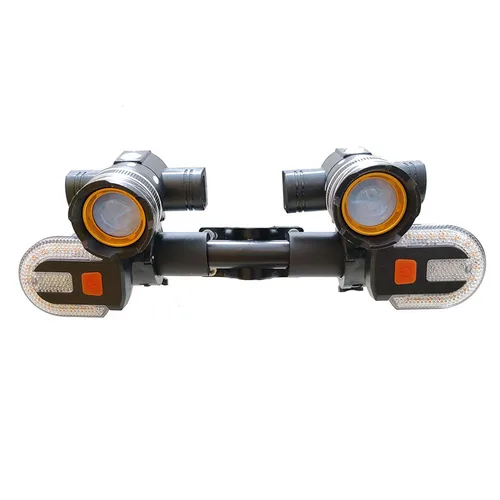 Lámparas LED para patinete eléctrico, faro recargable por USB, luz de bicicleta con zoom para Xiaomi 1S M365 PRO2 Ninebot, accesorios para monopatín