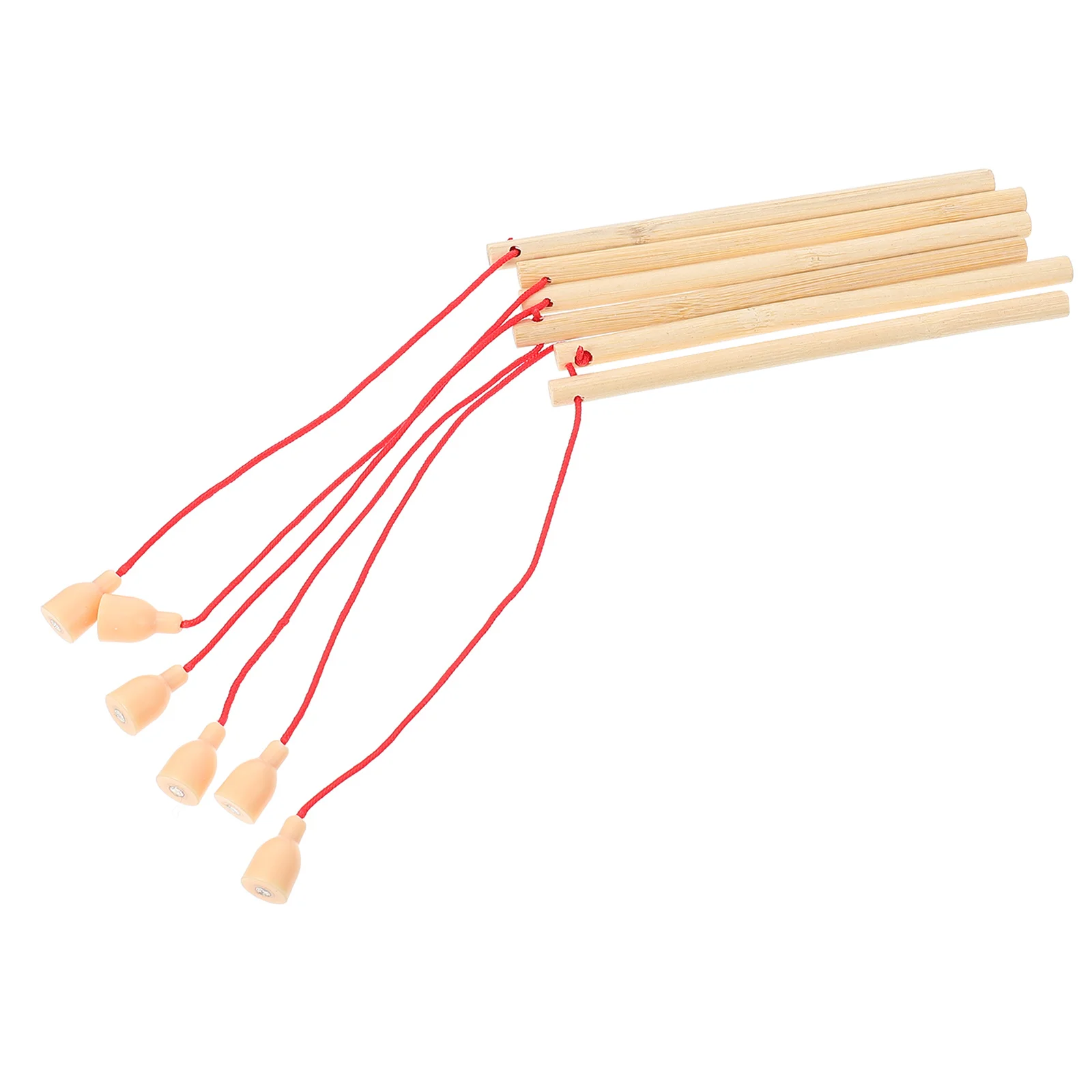 6Pcs Wooden Magnetism Fishing Poles Safe Durable Kindergarten Kids Educational Catching Game Early Development Play
