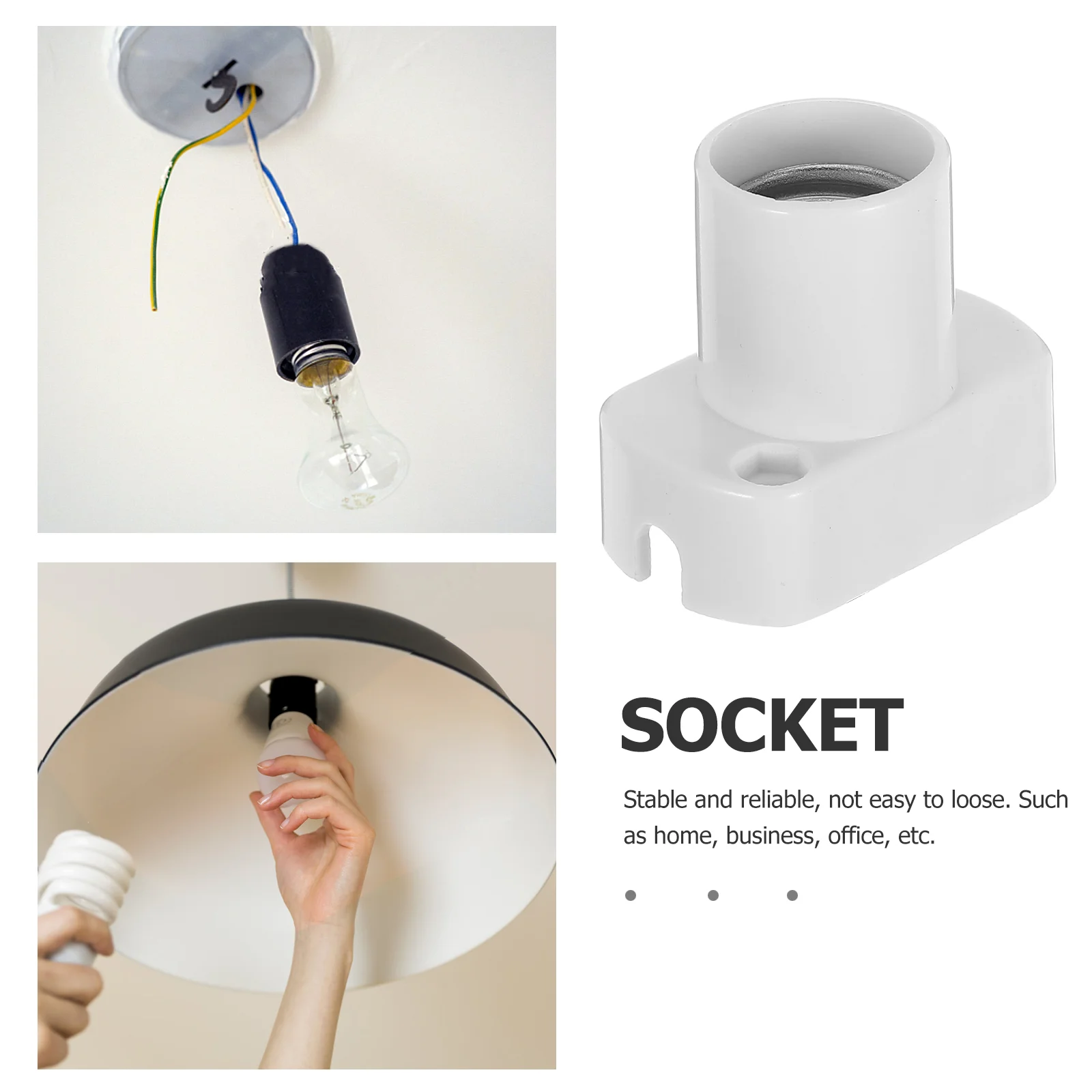 2 pezzi cornici per lampade supporto in bachelite morsetto da tavolo parti accessori basi per lampade non elettriche pannello luminoso bianco fai da te
