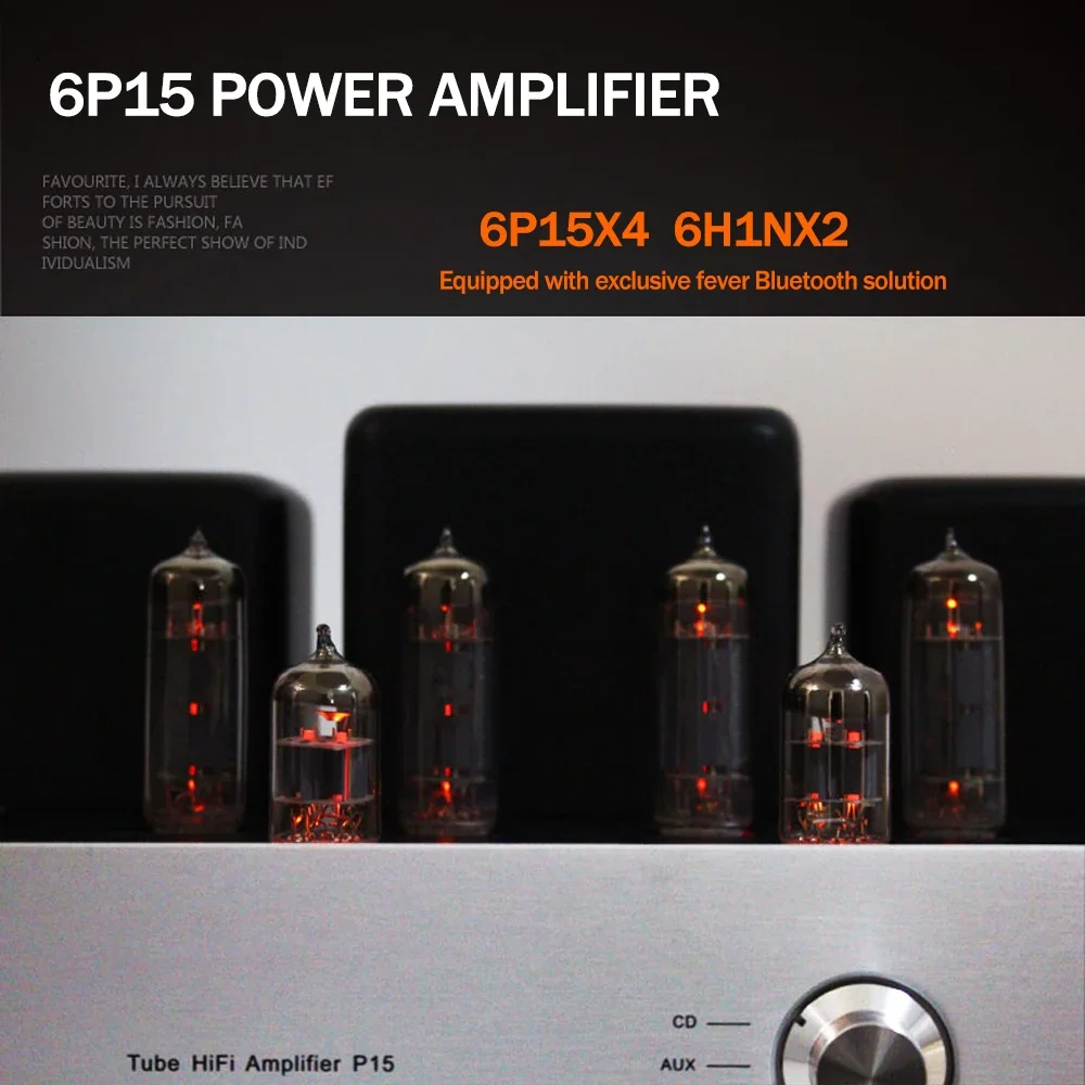 ROYANGES 6P15 أنبوب المنزل مكبر كهربائي 6H1N 6P15 صمام مُضخّم صوت بلوتوث واحدة نهاية 2.0 فئة أ ستيريو مكبر كهربائي