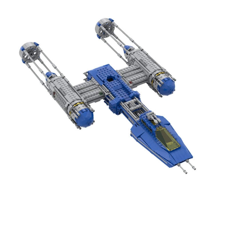 Space Fighter Jets Model MOC Building Bricks War Equipment Modular Technology Gifts Holiday Assemble Children Toys Suit
