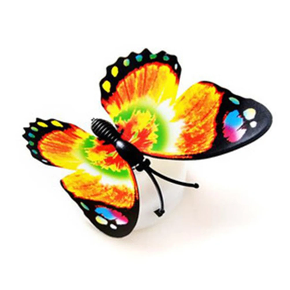 

10Pcs LED Light Sticker 3D Simulation Wall Light for Garden Backyard Lawn Party Random Color Safe for