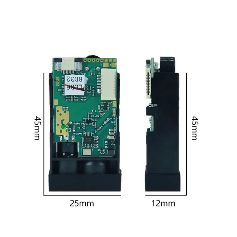 10Hz Hight Speed Laser Telemeter Dynamic Monitoring Distance Meter 60m Rangefinder TTL Module OEM