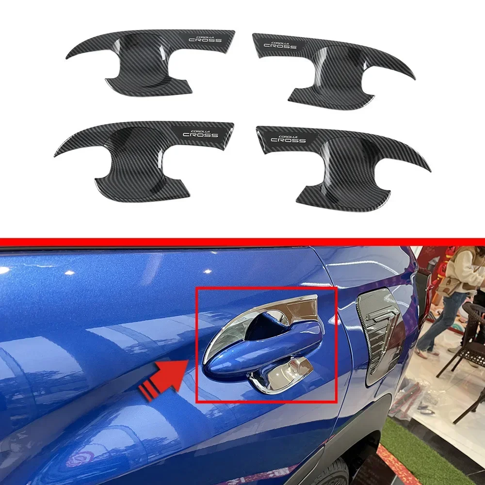 FOR 22 Corolla CROSS External door bowl modification accessories CROSS Door bowl and handle decorative sticker