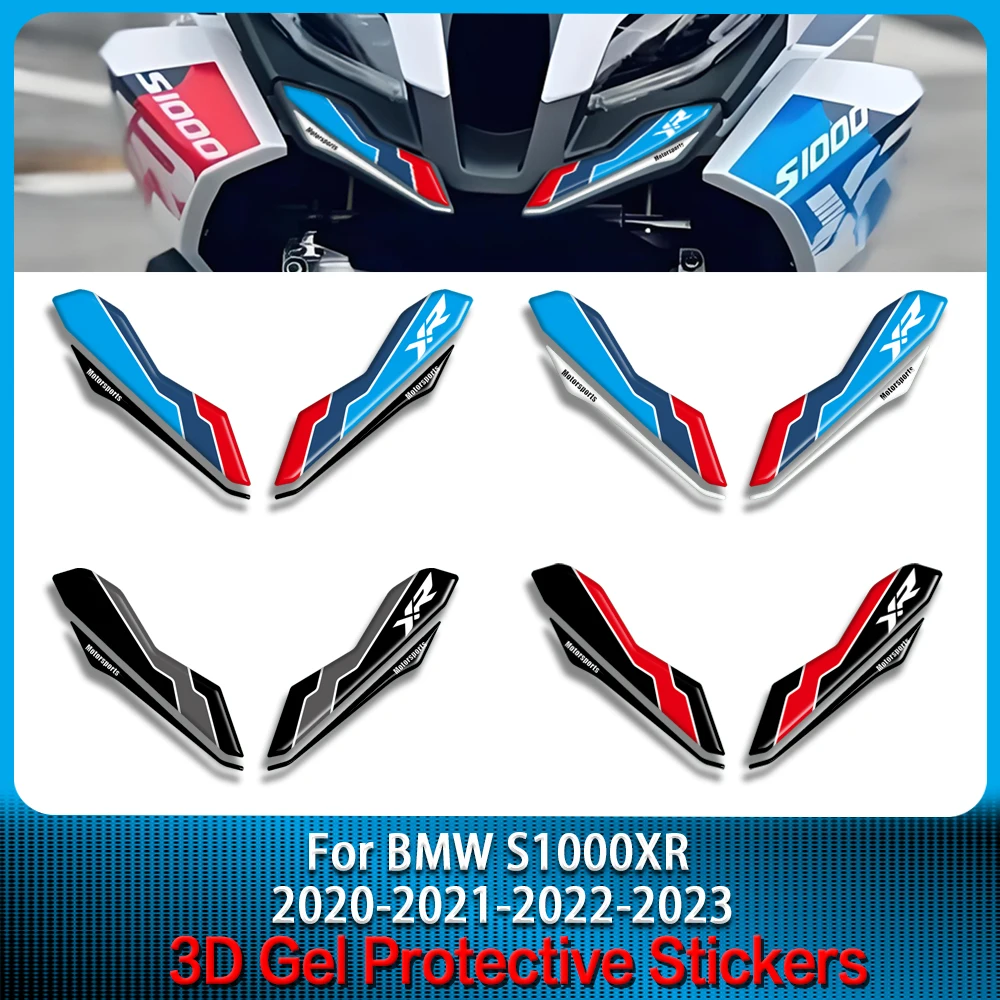 3D Gel Front Deflector Protector For BMW S1000XR S 1000 XR 2020 2021 2022 2023  Motorcycle Paint Protection Sticker Kit