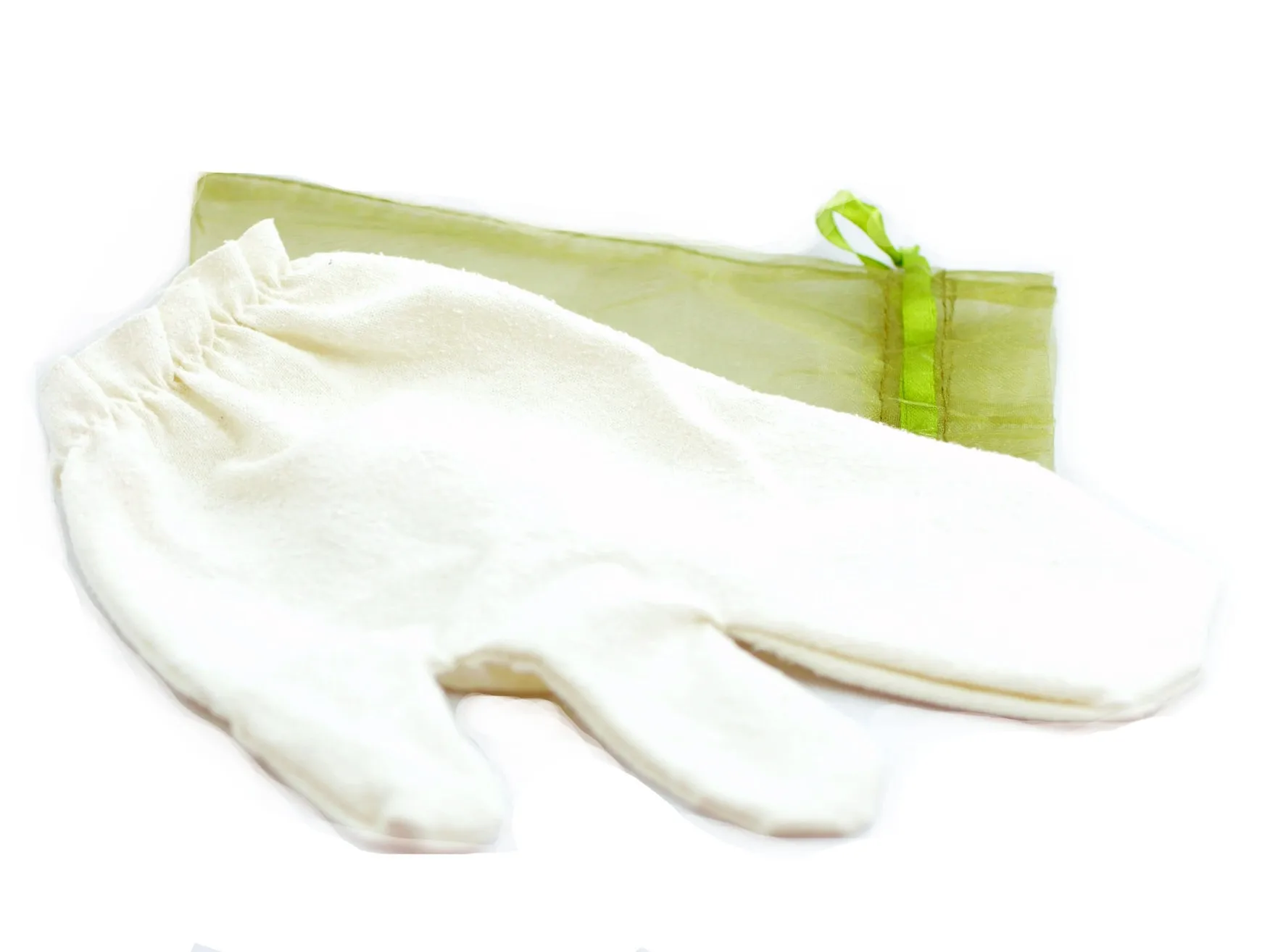 Garshana Gloves Removal Dead Skin Mitts Raw Silk Dry Massage Gloves Ayurvedic Massage Glove SPA Glove