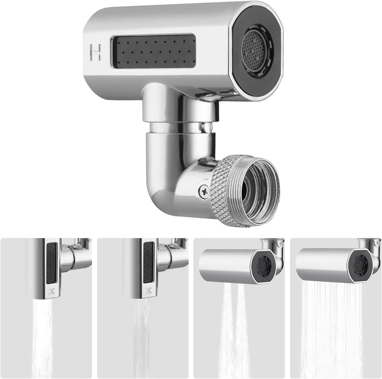Multifunctional Faucet Nozzle Shower Connector Kitchen Sink Waterfall Faucet 4 Mode Water Outlet Universal Water Tap Extend