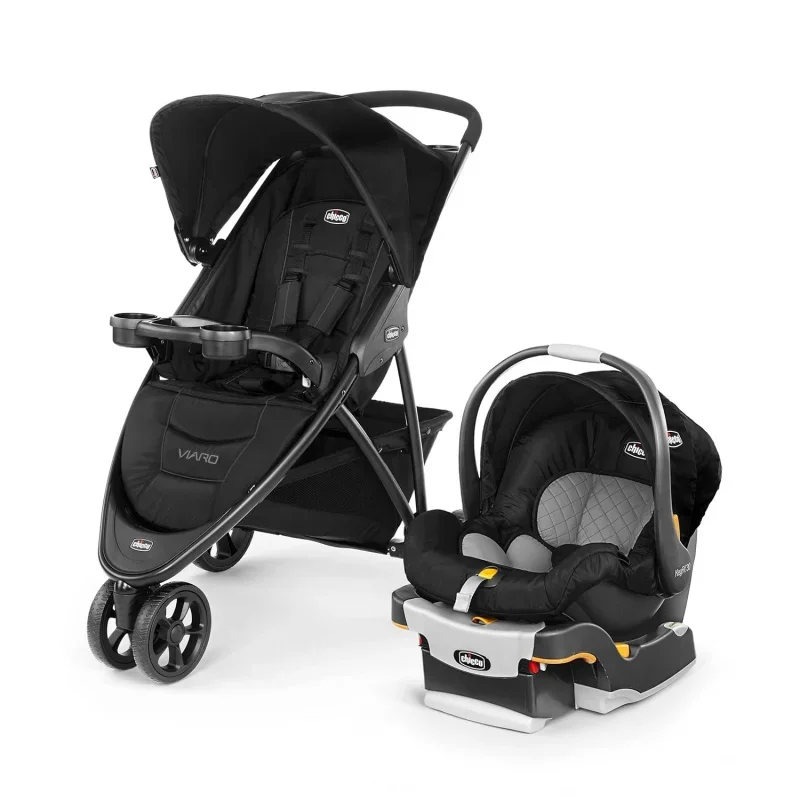 Viaro Quick-Fold Travel System, includes Infant Car Seat and Base, Stroller Combo, Baby  Gear