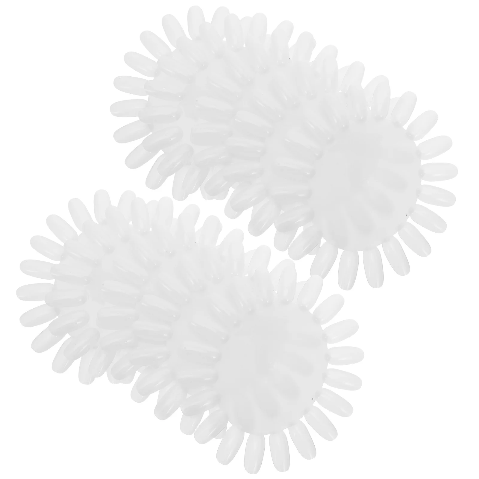 10 Stück Nagellack-Anzeigetafel, beige, sonnenblumenförmiges Acryl, jeweils 20 Tipps für Nagelkunst-Übungsrad, professionelle Salongebrauch