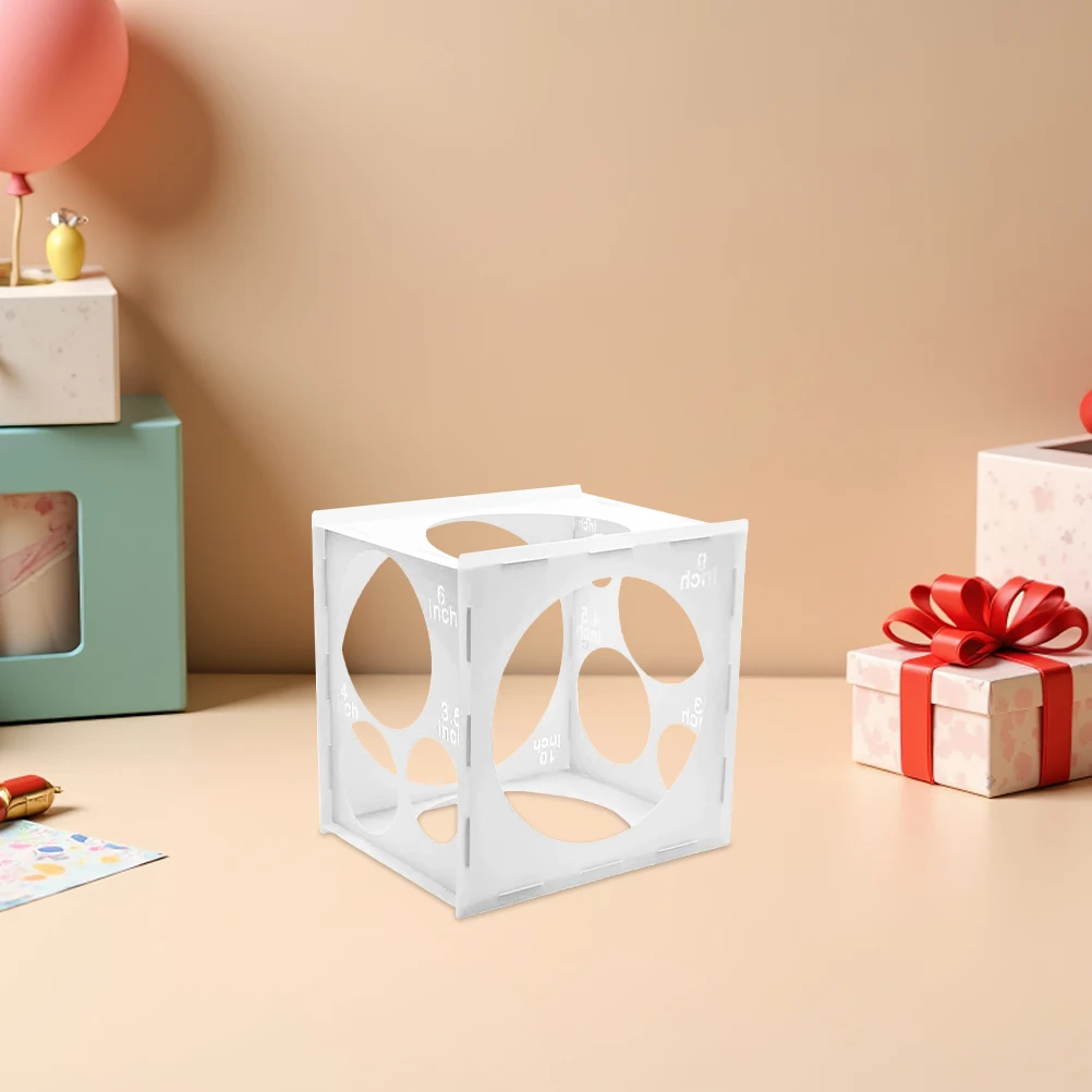 

3Pcs Balloon Sizer Cube Transparent Measurement Tool for Balloon Size Accurate Party Decorations Arches Columns DIY Projects