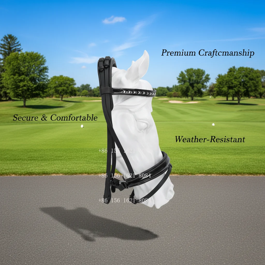 Premium  leather Mahler cover Kostolany single cord adjustable crank nose strap with padded forehead strap