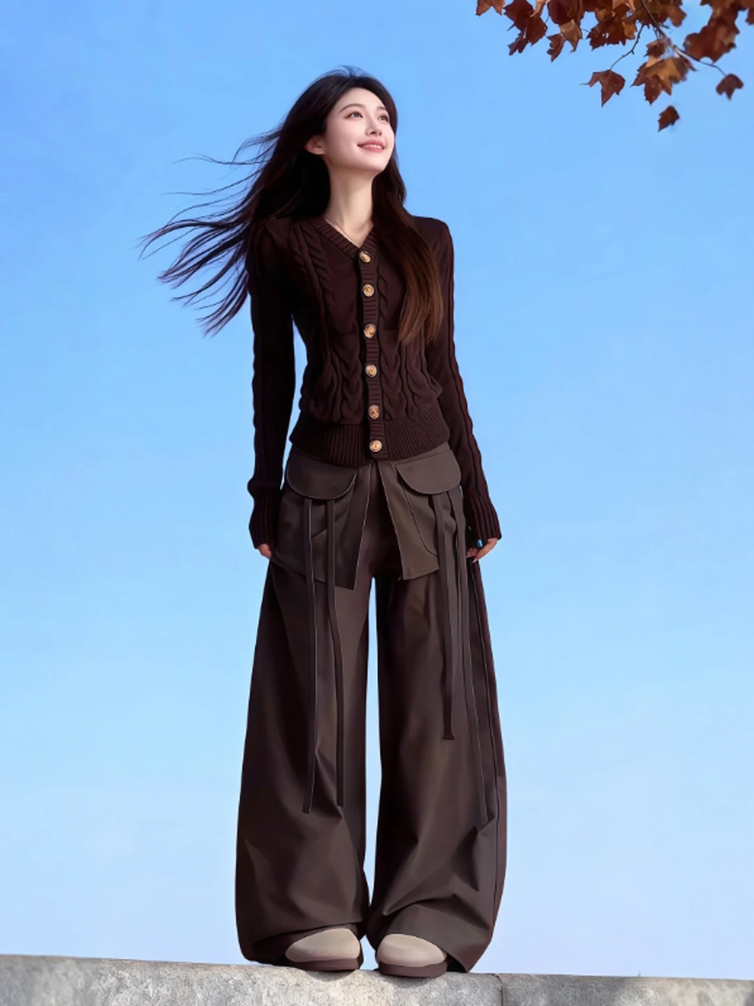 

Slimming V-Ne Long Sve Sweater Faionable Retro Sle Women's Knitwear Spring Season Casual Ciwear Ele Sle