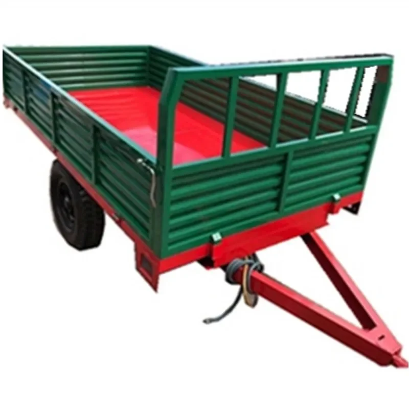 1 ton agricultural trailer, professional, agricultural walking tractor matching trailer, bucket