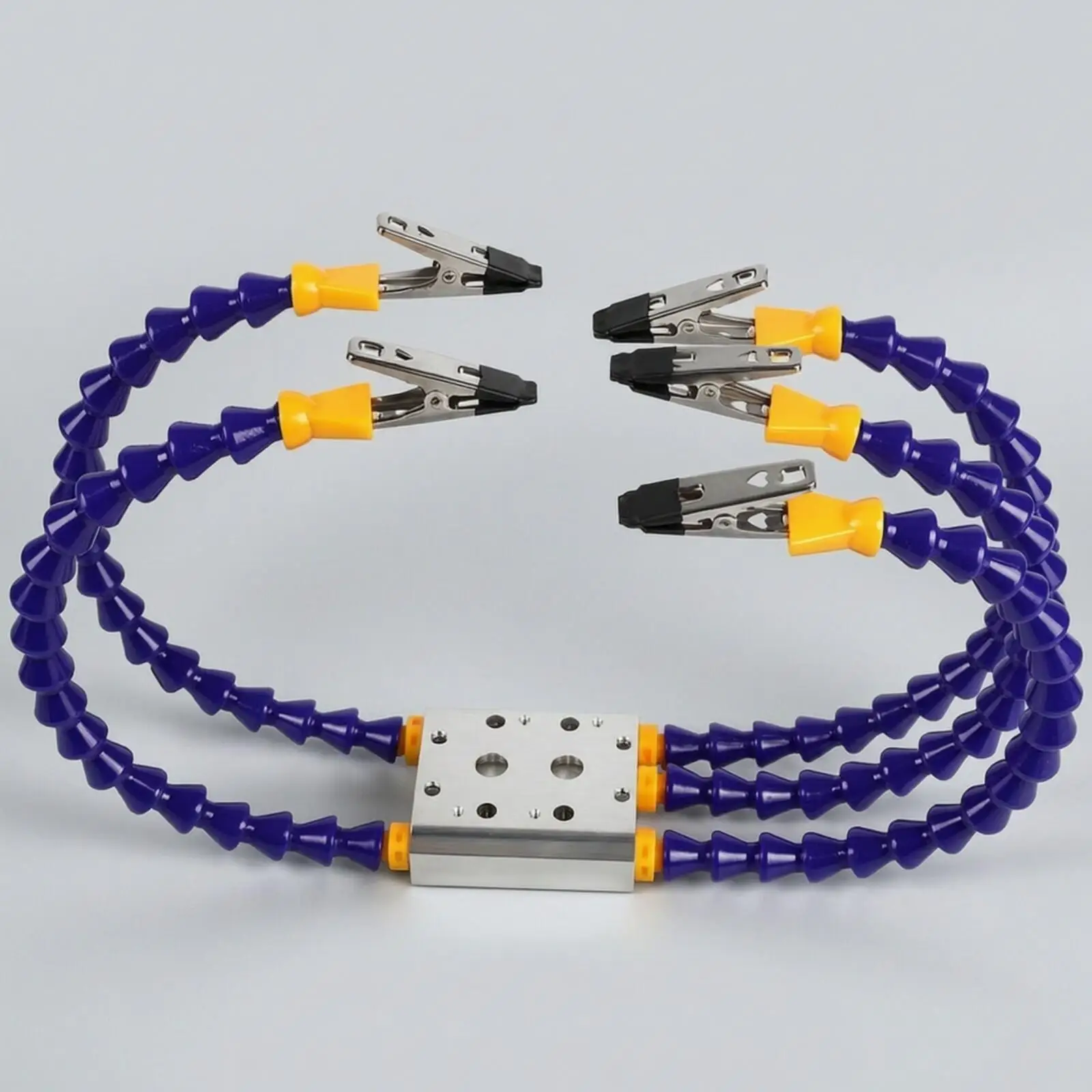 Multi-Arm Soldering Fixture Versatile Soldering Fixture with Crocodile Clips Adjustable Circuit Board Work Holder for Model