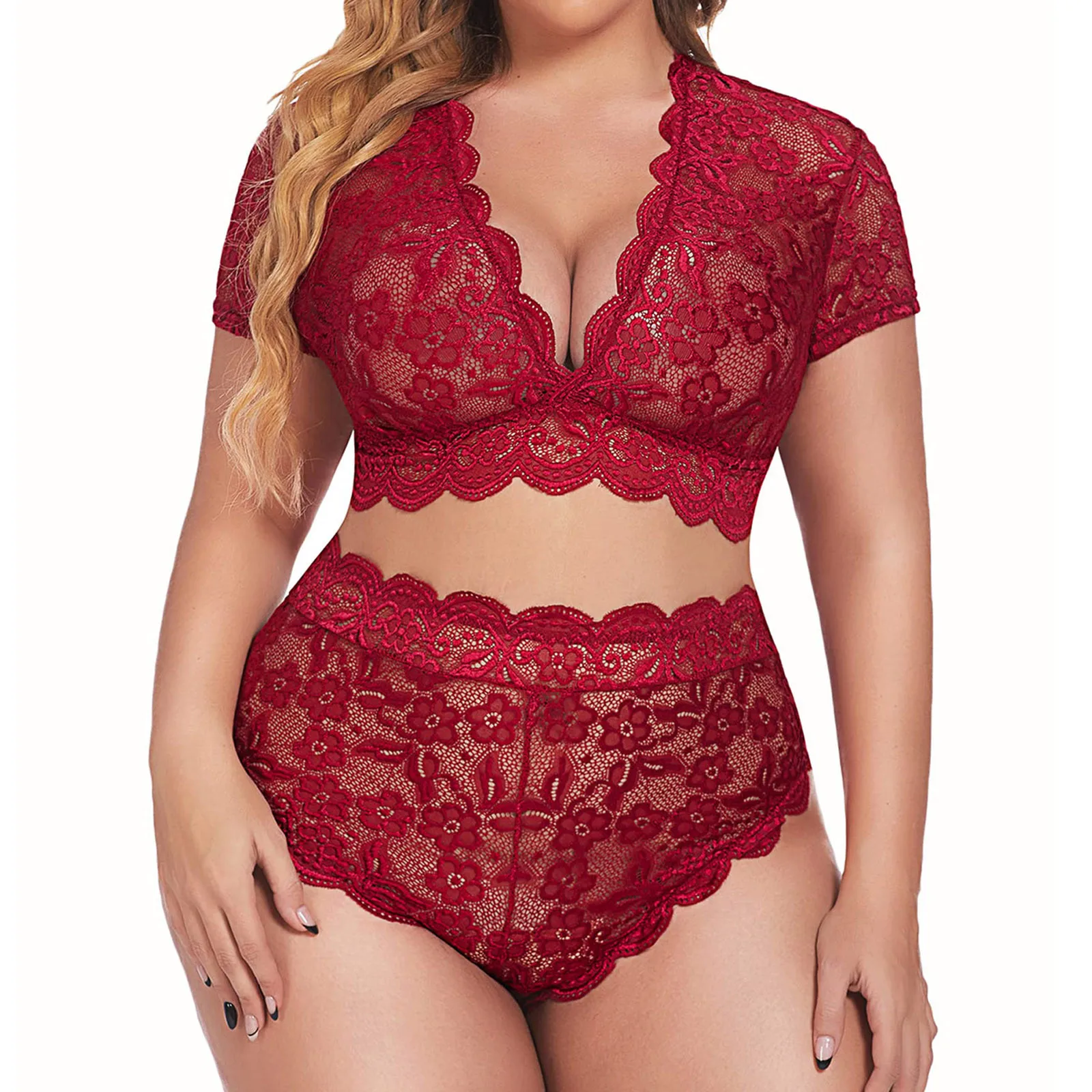 Big W Lingerie: The Real Deal on Plus Size Floral Lace Sets for Curvy Women