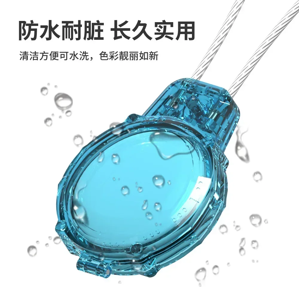 

CoverJoy Crystal Clear Жесткий чехол для ПК для AirTag Водонепроницаемый пылезащитный противоударный чехол с брелком Anti Lost Tracker,