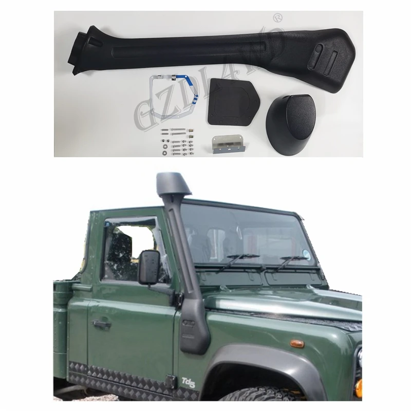 Vehicle 4x4 Snorkel Kit For Defender 90 110 130 300tdi TD5 97-12 Defender TD4 2007+ Raised Air Intakes