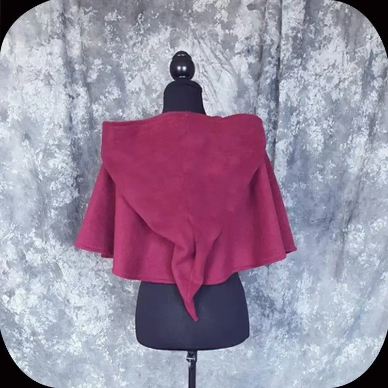 

Medieval loween Witch Hooded Cloak for Film Stage Performance Cosplay Polyester Blend Women's Faion Outerwear