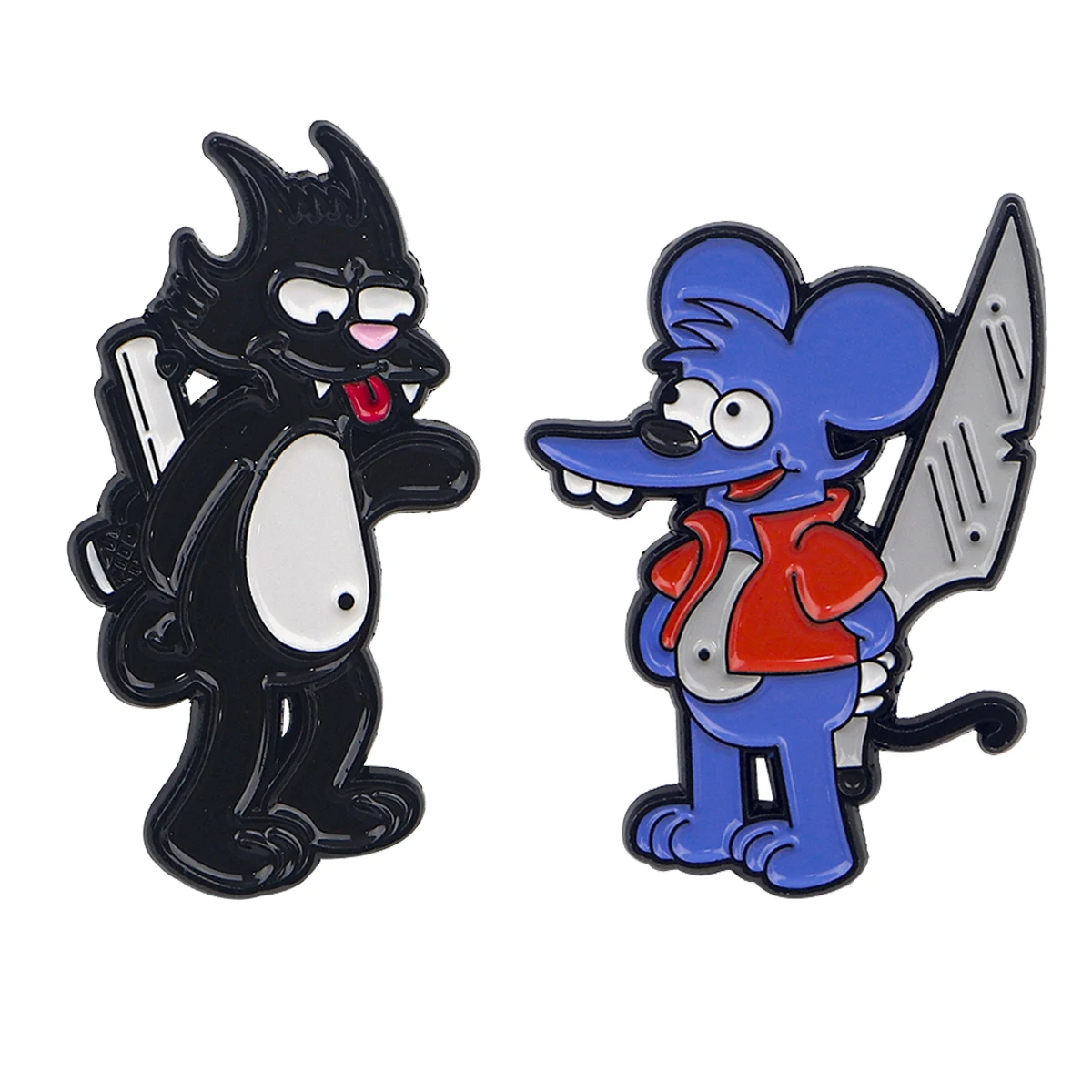 Funny Cartoon Enamel Pins Metal Mouse Brooch Backpack Hat Bag Collar Lapel Badges Men Women Fashion Jewelry Collection Gift