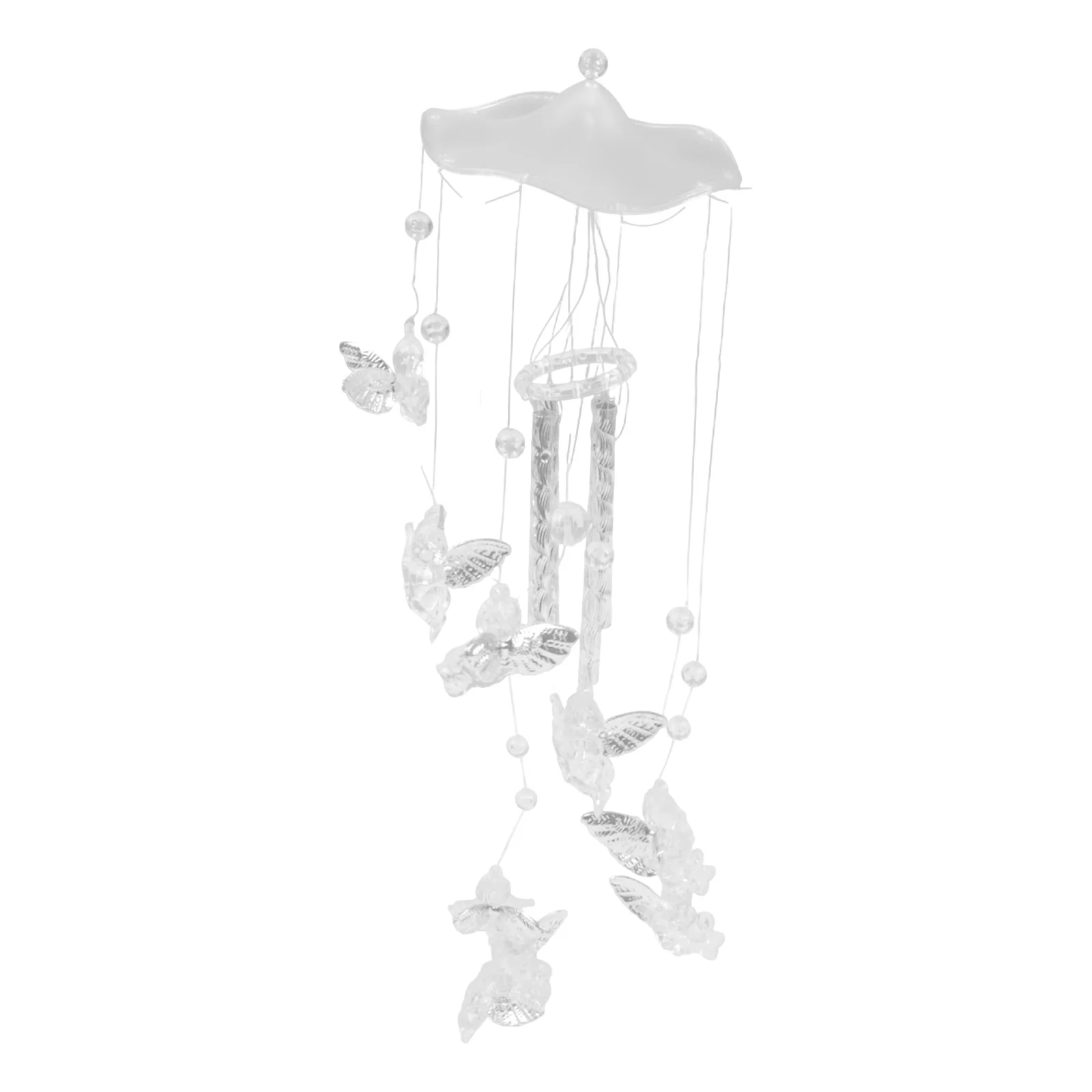 Angel Metal Wind Chime Featuring Aluminum Tubes and Bell Decorative Ornament for Garden and Home with Pleasant Sound