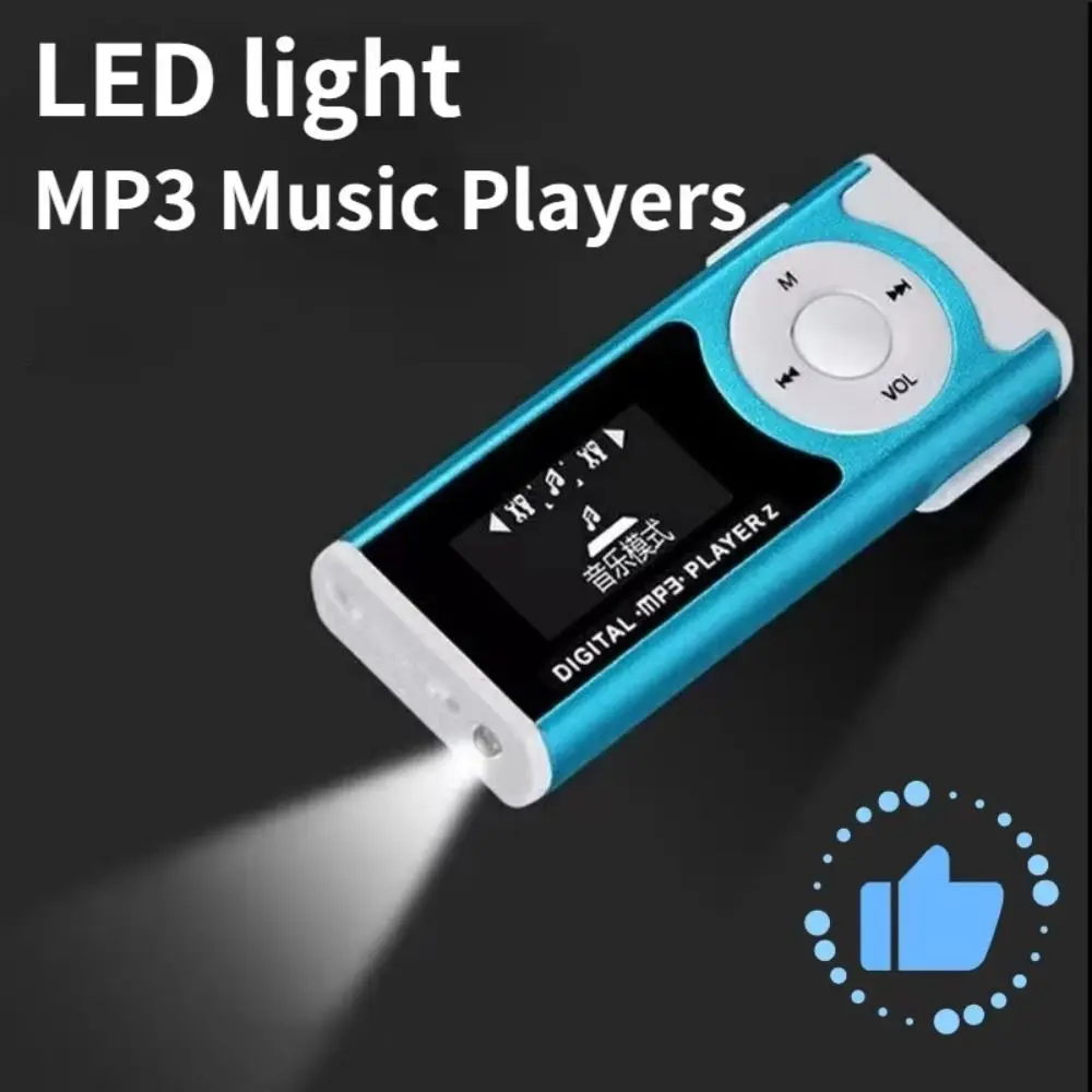 Lossless Sound Portable Mini MP3 Player with LCD Screen Card Slot USB MP3 Music Players Metal Clip Slim Student Walkman Gift view 2