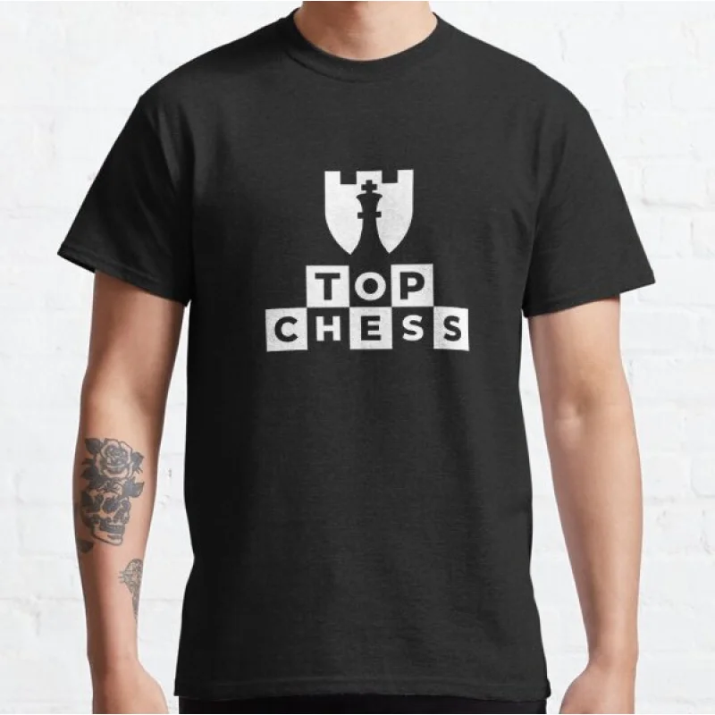 

Top Chess King Gift T shirt for man Large size Tops 100% cotton O neck Graphic Print Clothes S-6XL