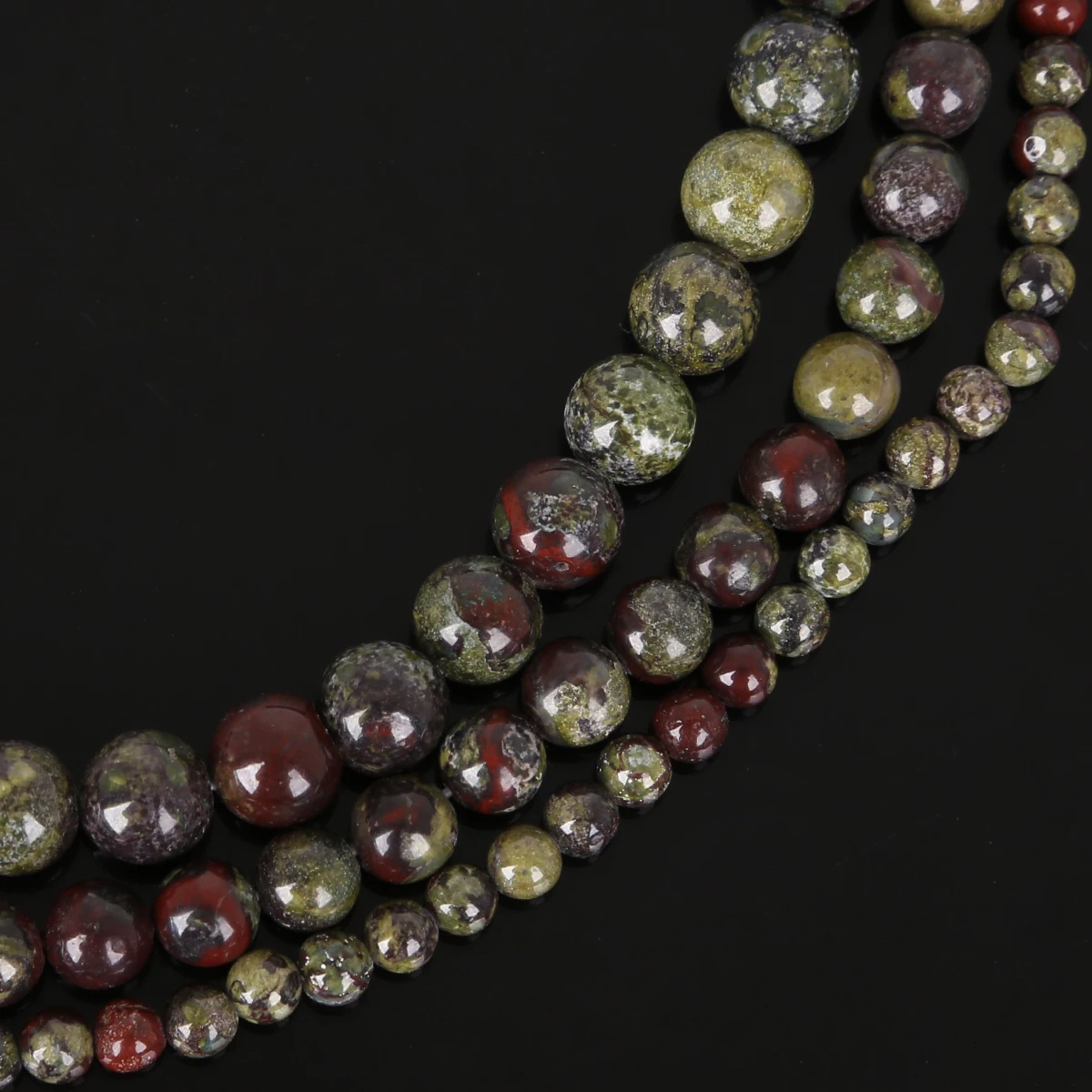 Naturstein-Drachenblutstein-Perlen, rund, lose, 4, 6, 8, 10 mm, für Schmuckherstellung, DIY-Halskette, Armband, Zubehör – Detail 3