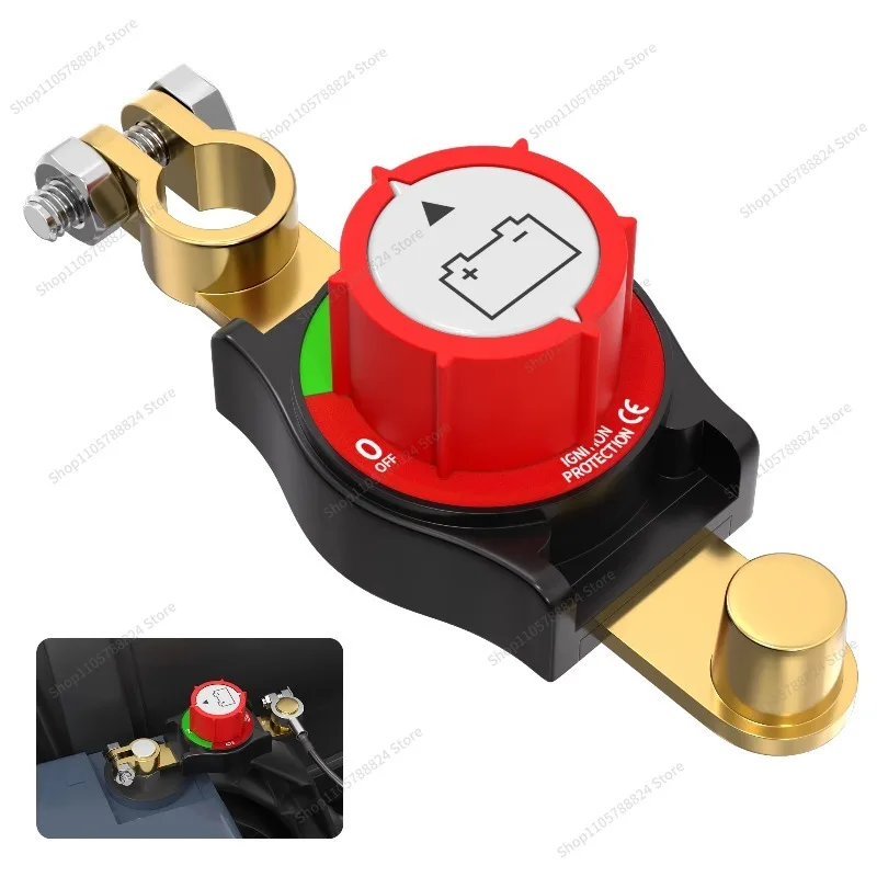 For Automobile Marine Top Pillar Battery Circuit Breaker 2 Pin Switch 250A Battery Circuit Breaker with Negative Battery Clip
