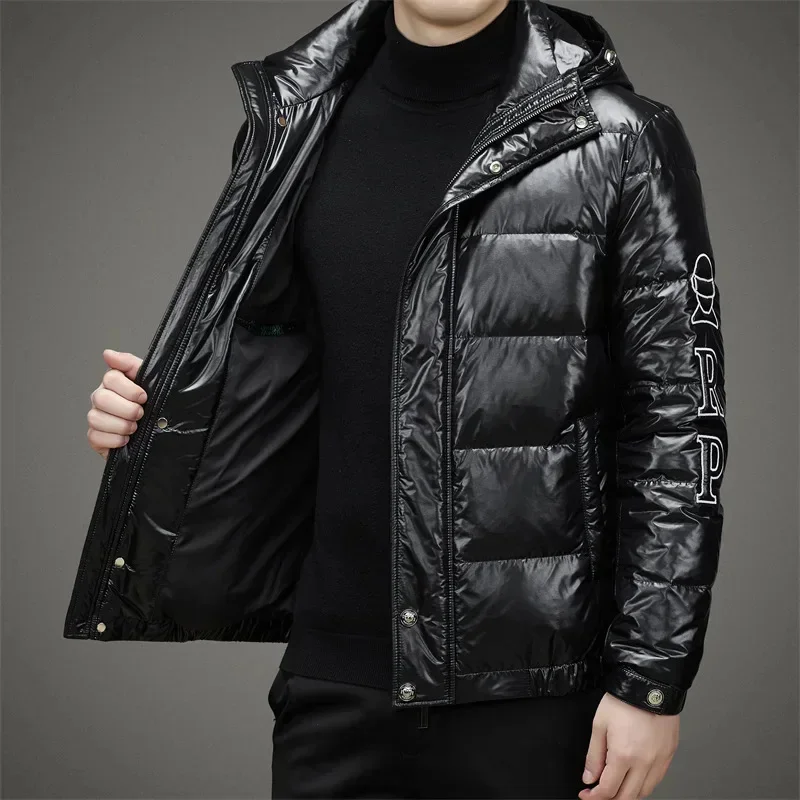 COZOK Men's Lightweight Down Jacket Short Winter for Men Male Brand Duck Padding Padded Casual Man Sack Coat