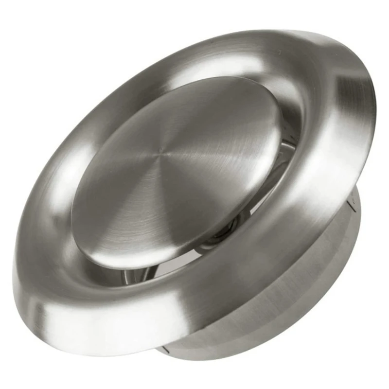 100/125/150mm Round Ceiling Vent Adjustable Air Vent Outlet Cover for Bathroom Ceiling Wall Ventilation Spherical Nozzle