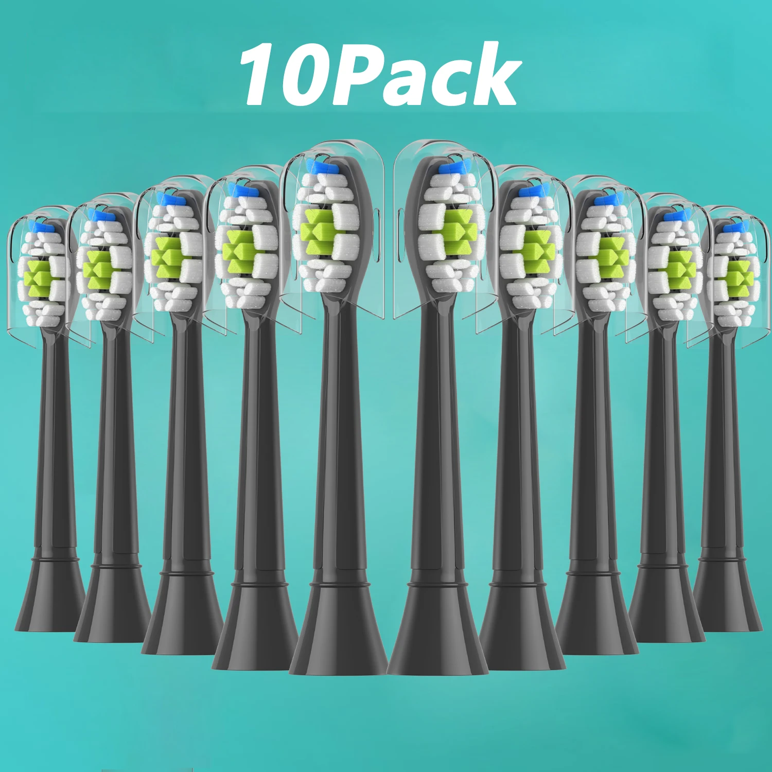 

Replacement Toothbrush Heads Compatible with Philips Electric Toothbrush for EasyClean HealthyWhite and Other Snap-On Handles