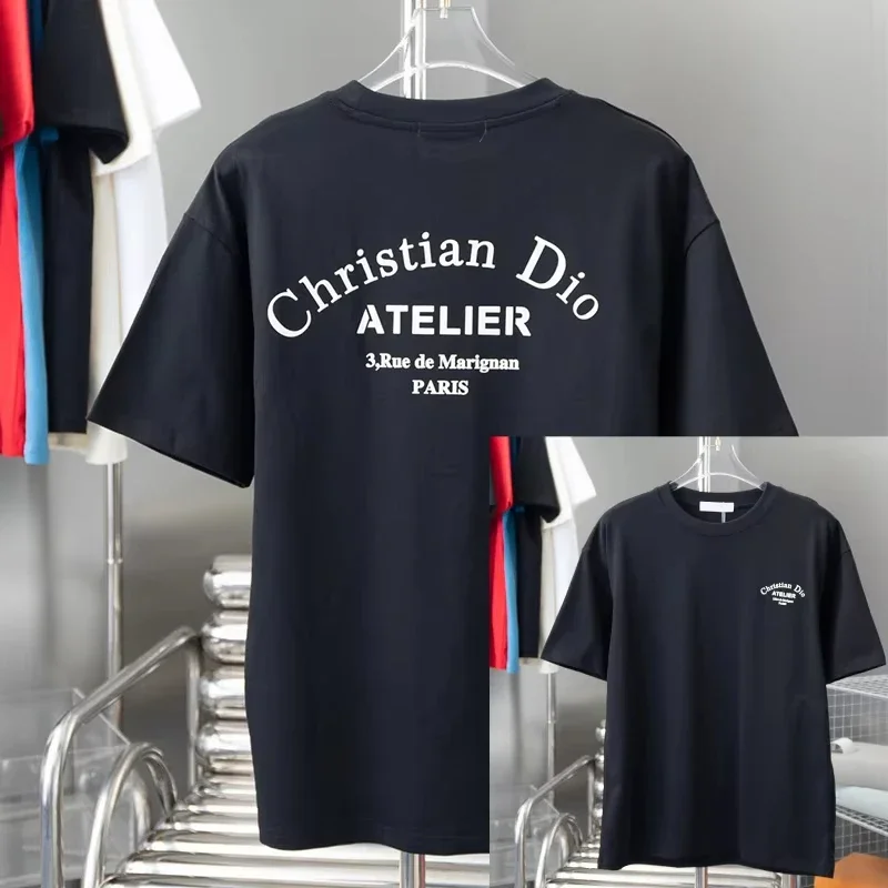

Hot Sale Classic Women T-shirt Streetwear Brand Print Short Sleeve Tshirt Clothing Designer Tee Luxury Cotton Men T Shirt Tops