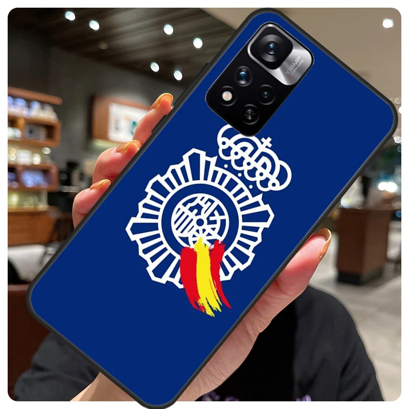 Spain National Police logo For Redmi 10 9C 10C 12C Cover For Xiaomi Redmi Note 12 Pro 10 9 8 11 Pro 9S 10S 11S 12S Case