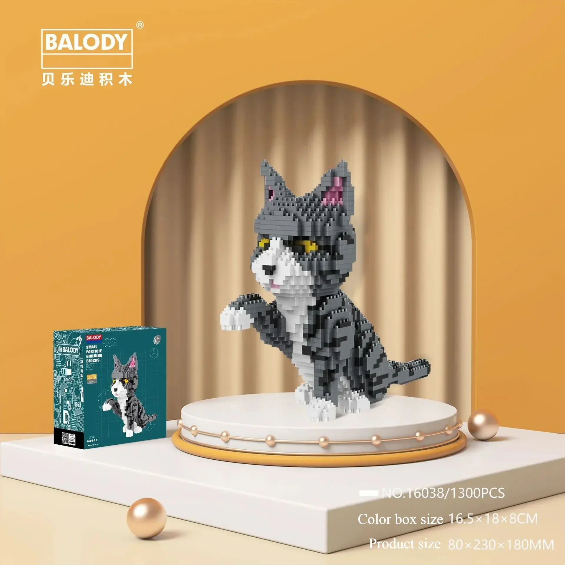 Décennie s de construction d'animaux de compagnie Kawaii pour enfants, figurine de chat, jouets modèles, cadeau, Dobolk, Shiba, Inu, Prellux Mike, chien, mini briques, Husky, Schnauzer