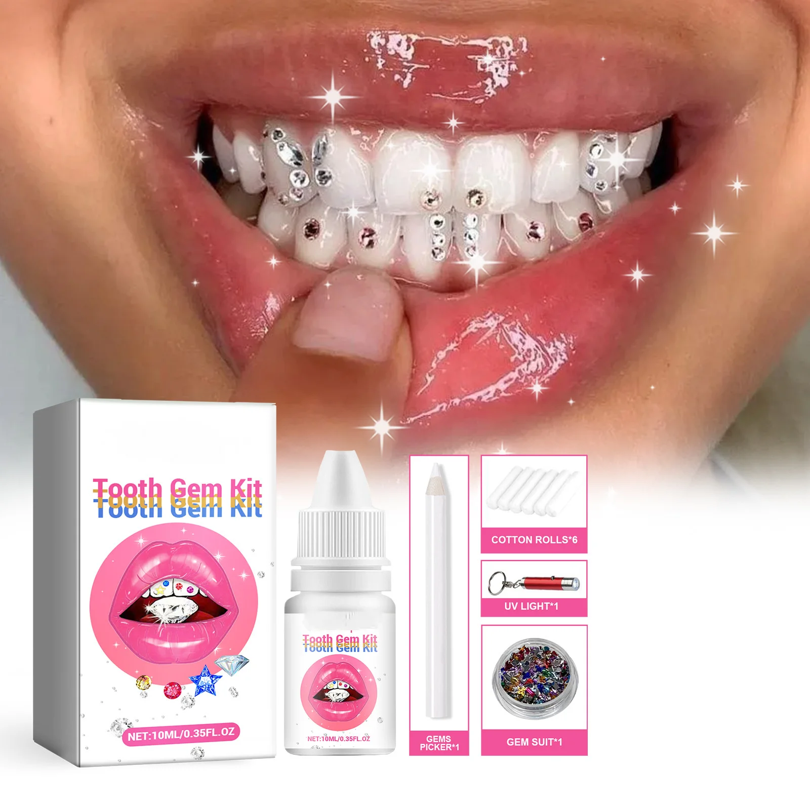 

Tooth Gem Kit Hip Hop Dental Inlay Jewelry Diy Dental Drill Set