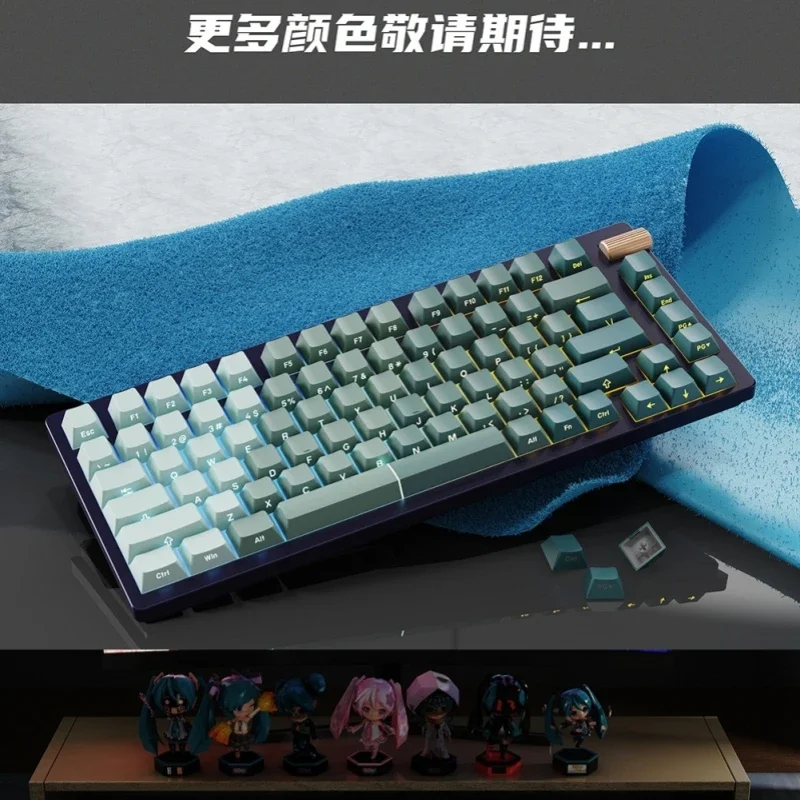 Original height PBT three-color injection molding, streamer, side-engraved light transmission, mechanical keyboard keycaps