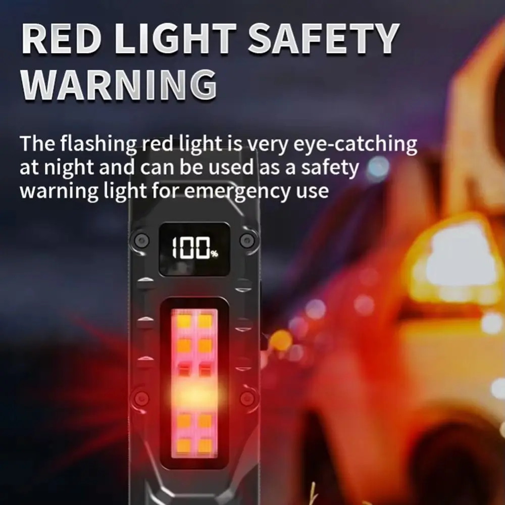 

Digital Display LED Ultra-thin Flashlight Portable 1100 Lumens Mini Camping Light long battery life High Brightness