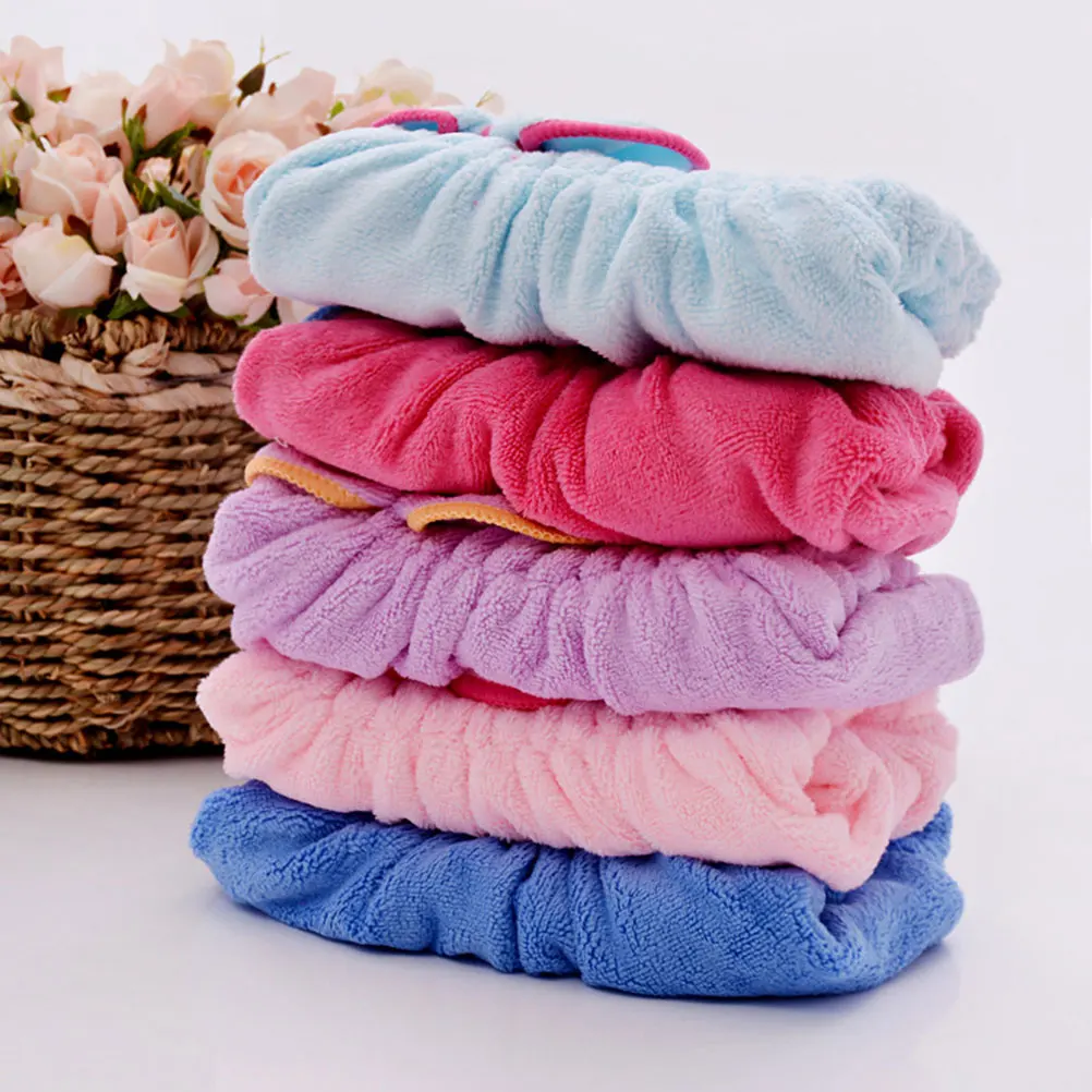 

Dry Hair Cap Curly Towel Drying Fast Absorb Water Microfiber Elastic Shower Miss