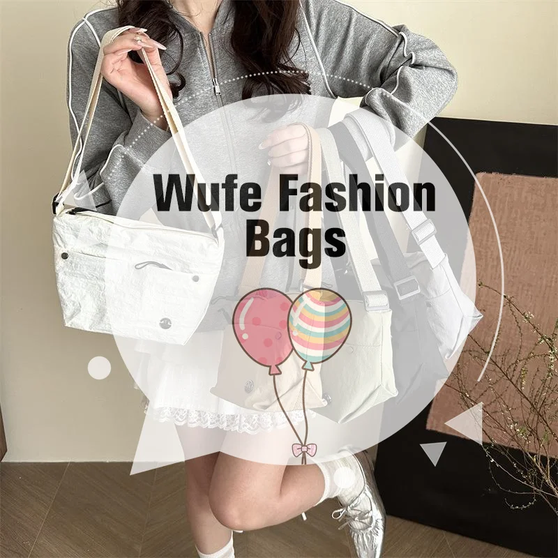 

Женская повседневная нейлоновая сумка большой вместимости; Повседневная сумка через плечо однотонных цветов; Отличный подарок.