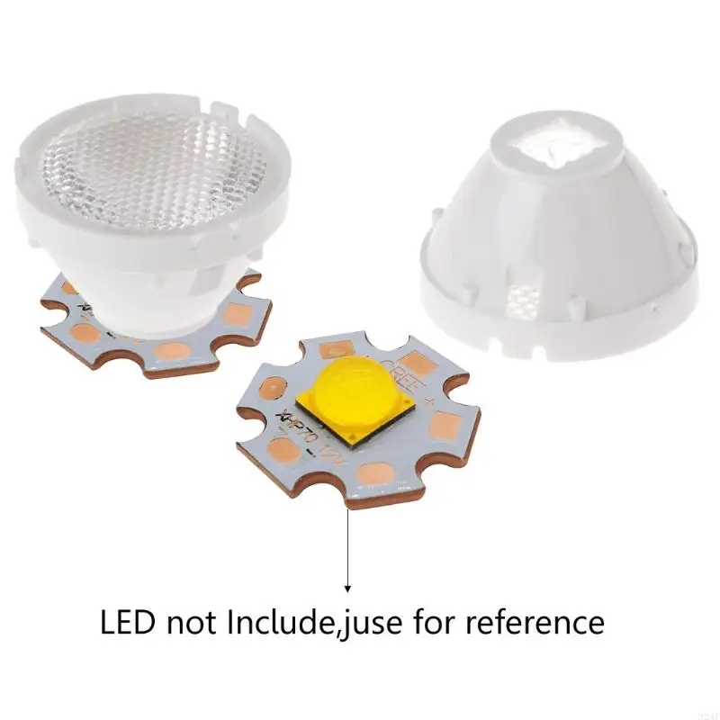 92mf 10 °/25 °/45 °/60 ° LED Riflettore Collimatore lenti 21mm per XHP50, XML, Luce a parete Light Light 5050,