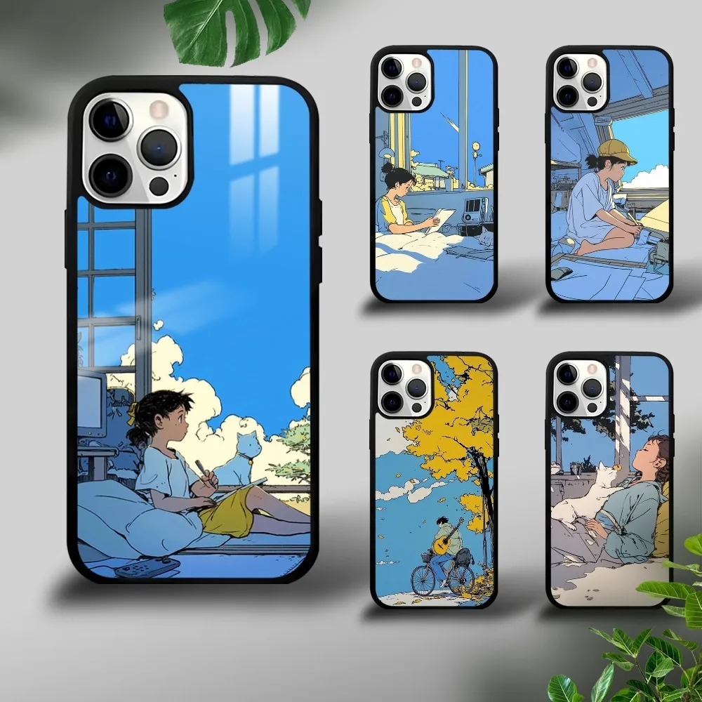 Цветные люстры с изображением кота для мальчиков и девочек, чехол для телефона для iPhone 16, 15, 14, 13, 12, 11 Pro Xs Max Mini Plus Celulares Hard Funda