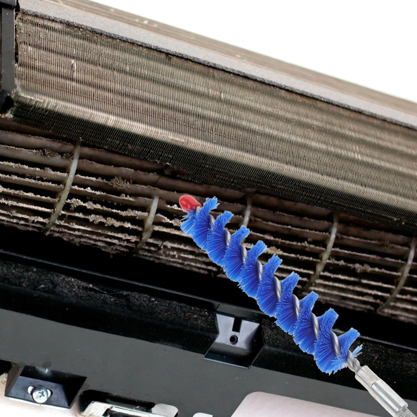 

Central Air Conditioning Cleaning Brush Copper Pipe Nylon Cleaner for Air Conditioner Condenser Pipe Cleaning Portable Household