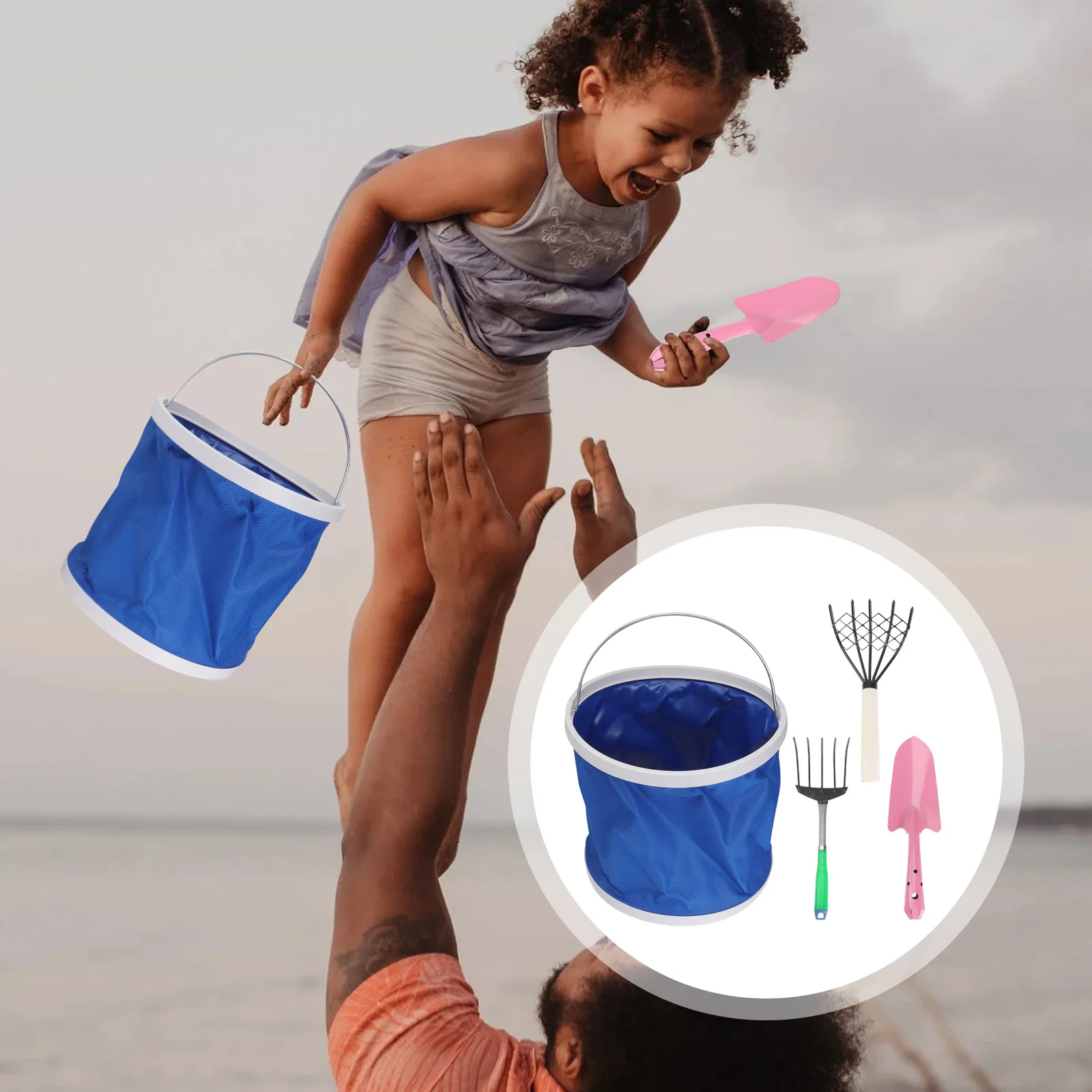 

Premium High Carbon Steel Rake Professional Clam Digger with Wood Handle Efficient Seaside Clam Rake for Quick Digging