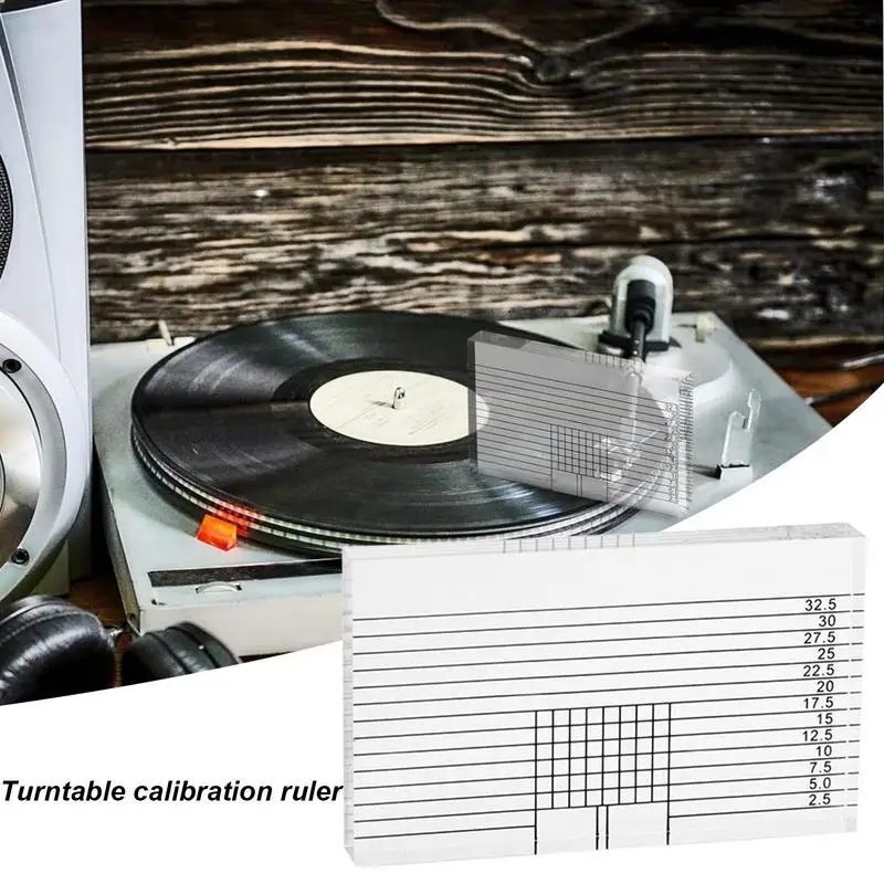Turntable Cartridge Alignment Acrylic VTA Azimuth Ruler Alignment Block Adjustment Ruler Compact Tracking Angle Block For Record