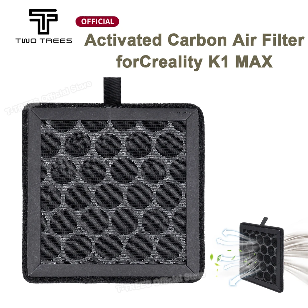 

Фильтр с активированным углем, очиститель воздуха для Creality K1 Max, хлопковый воздушный фильтр с активированным углем, запасной элемент, детали 3D-принтера