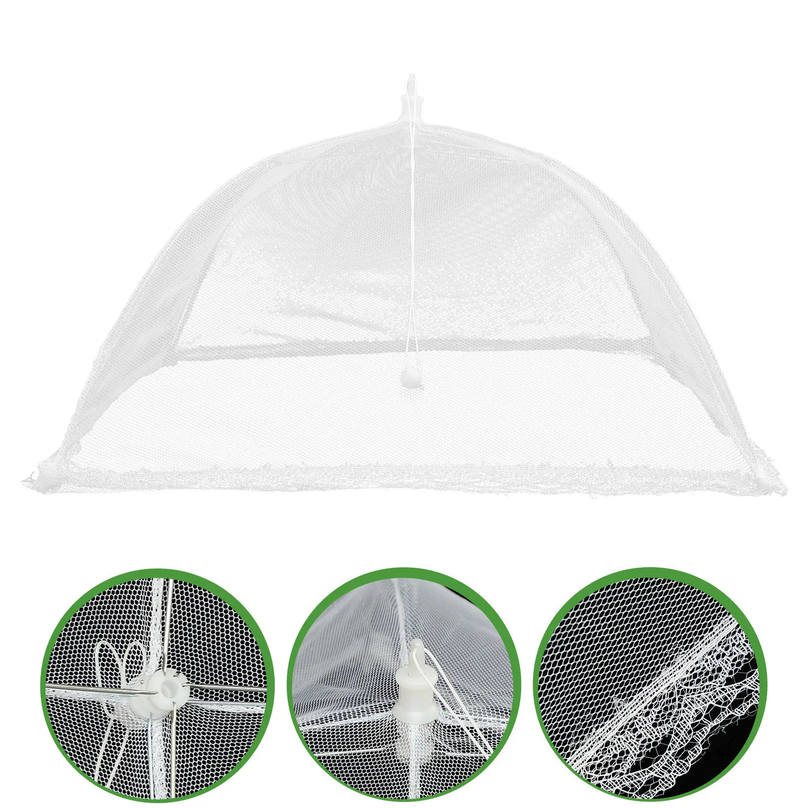 4Pcs Breathable Foldable Food Cover Mosquito Fly Net Tent Mesh Food Protector Dining Table Cover Cuisine Protective Net