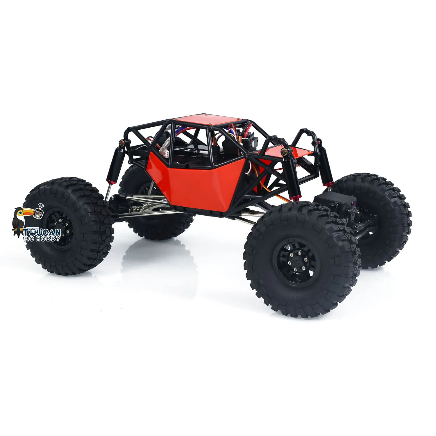 Spielzeug RTR RC-Geländewagen im Maßstab 1:10, 4 x 4 Funksteuerung, bereit zum Laufen, Rock Crawler, elektrisch lackierter fertiger LKW als Geschenk TH24039 – Detail 10