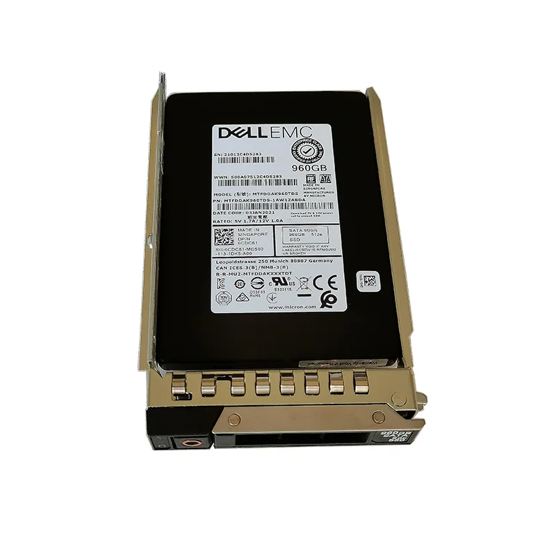 2.5 Dell EMC 960GB SAS 12Gbps Read Intensive MTFDDAK960TDS 0CDC61 960G RI 512e Server SSD CDC61 DXD9H